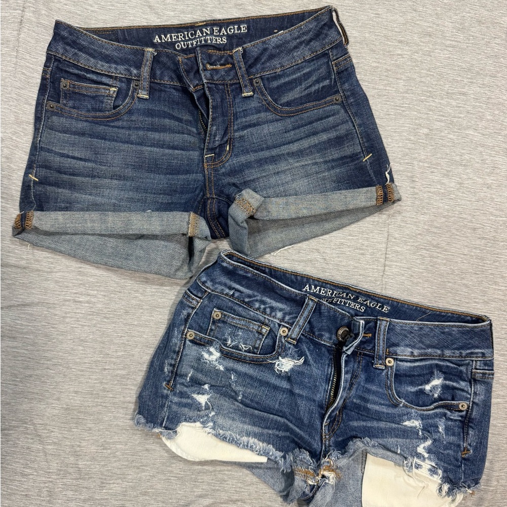 American Eagle Outfitters Women's Blue Denim Shorts